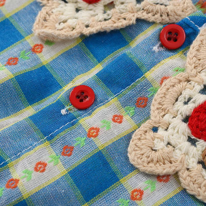 Crochet Mushroom Collar Romper