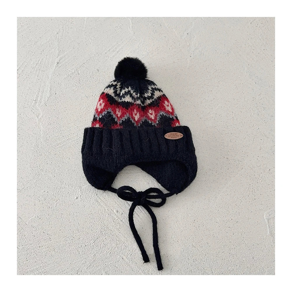Diamond Grid Fleece Hat
