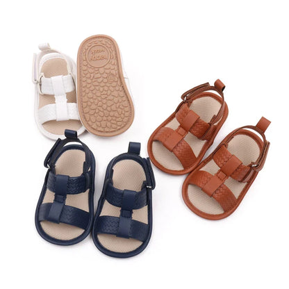 Faux Leather Open Toe Sandals