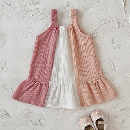 TriColor Cotton Dress