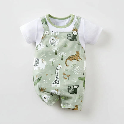 Animal Zoo Print Romper Jumpsuit