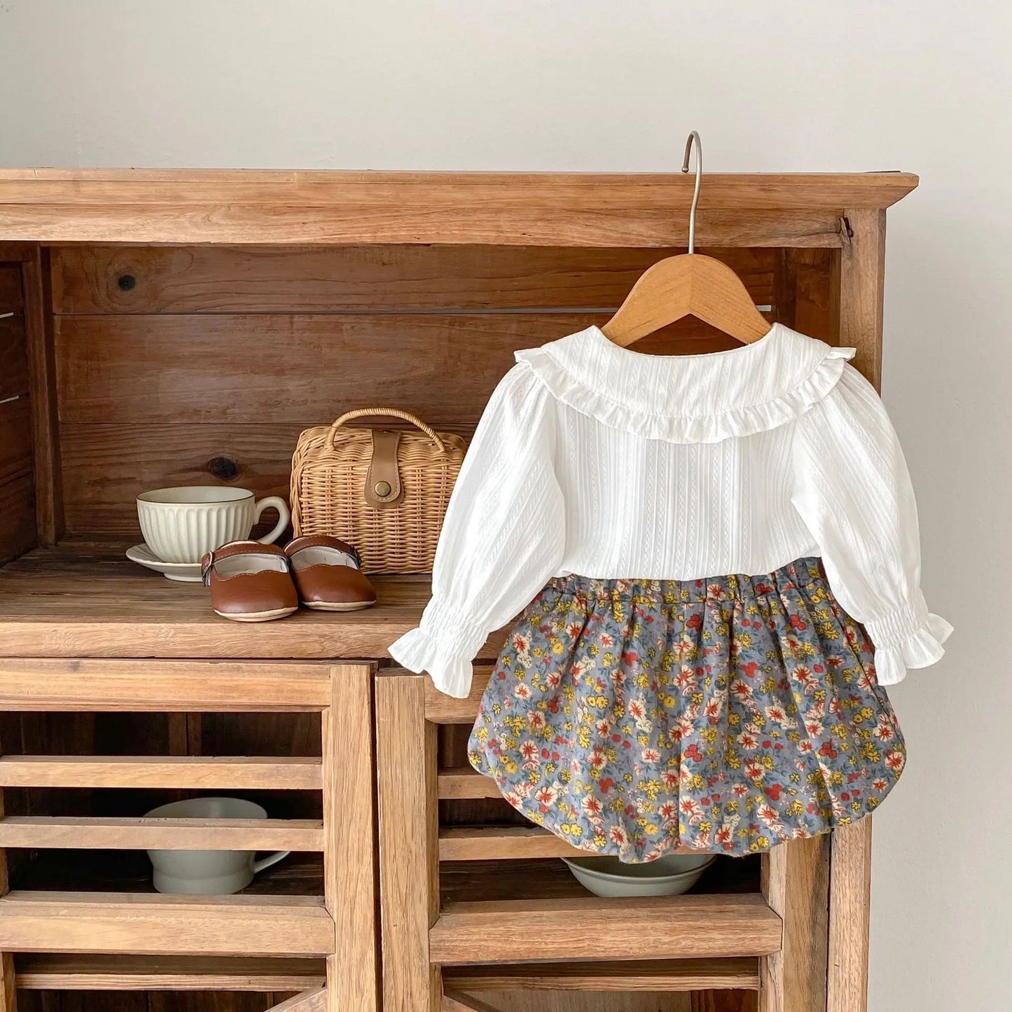Doll Collar Floral Set