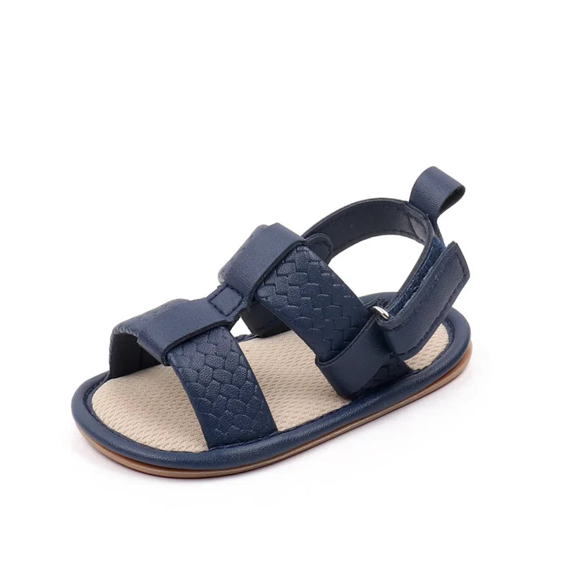 Faux Leather Open Toe Sandals