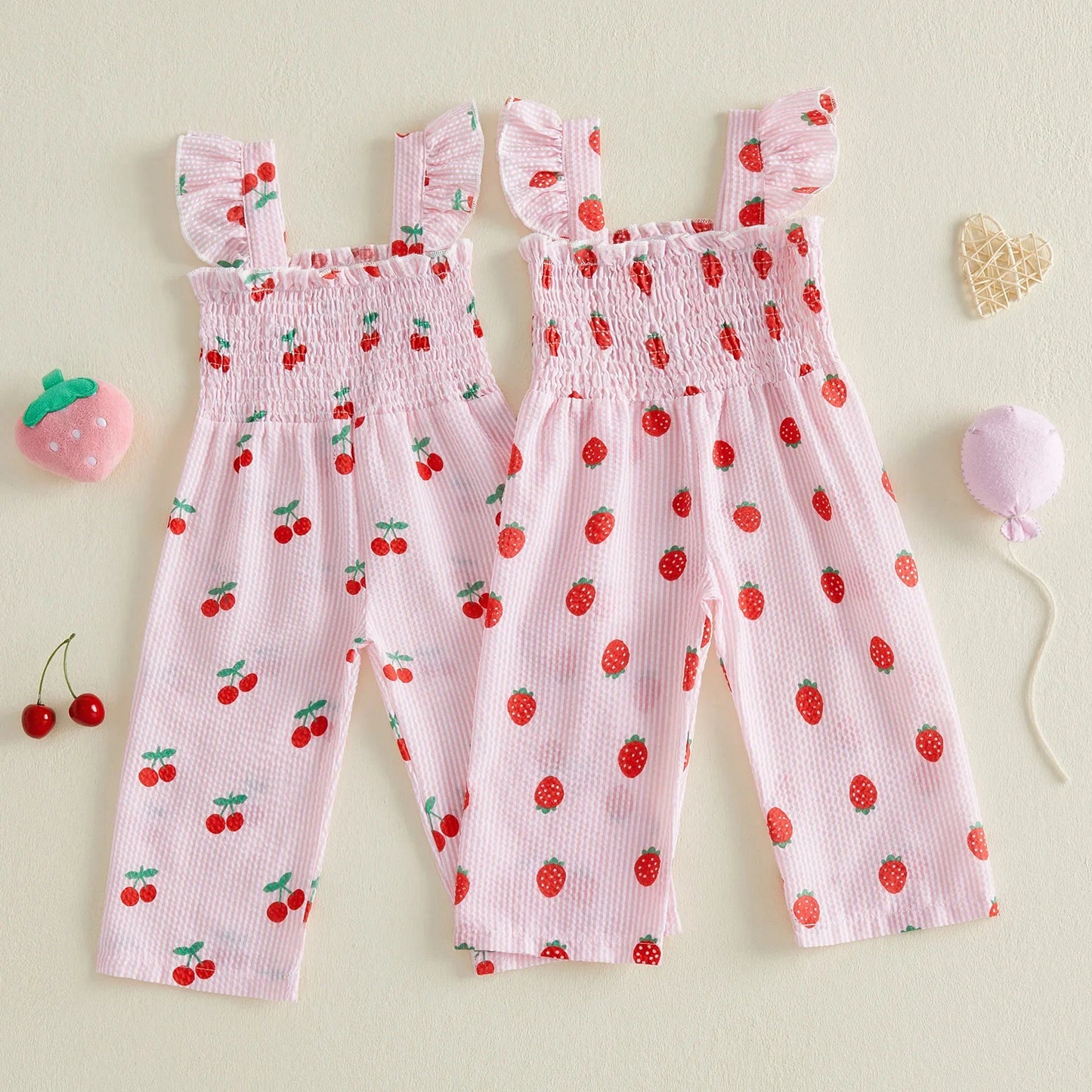 Sweet Strawberry Cherry Jumpsuit