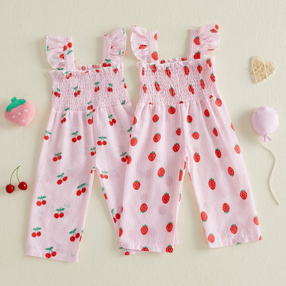 Sweet Strawberry Cherry Jumpsuit