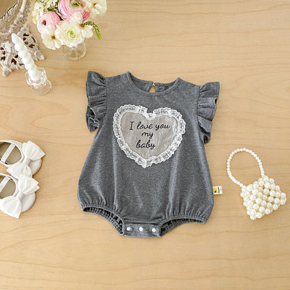 Lace Heart Romper