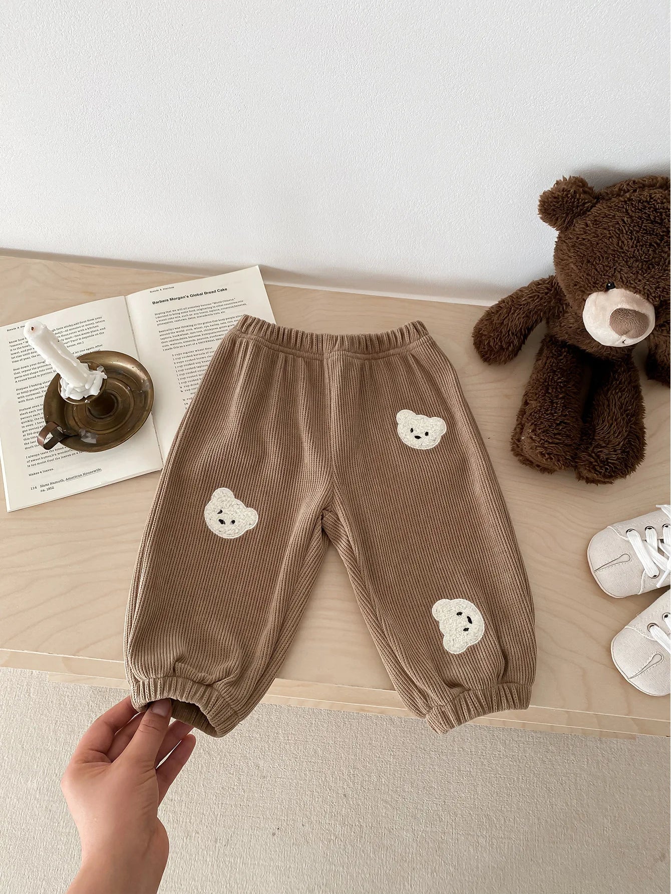 Teddy Bear Corduroy Jogger Pants