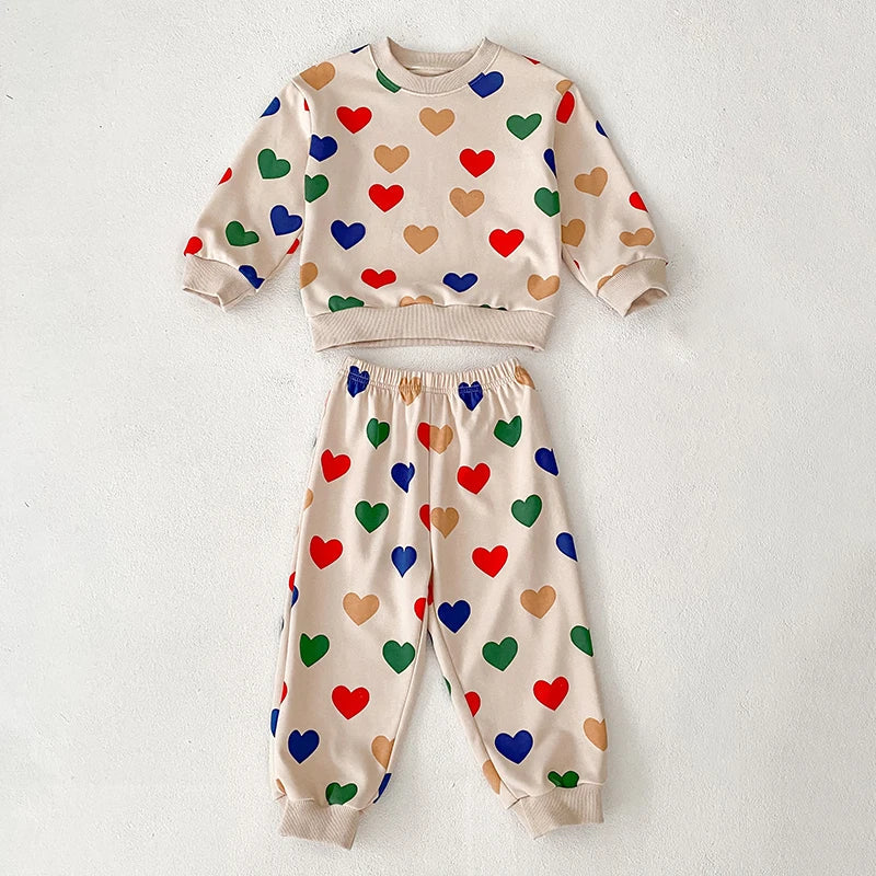 Heart Print Love Lounge Set