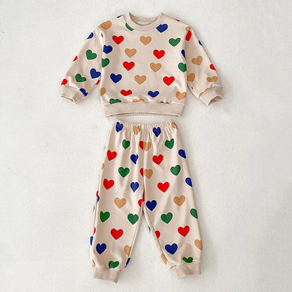 Heart Print Love Lounge Set