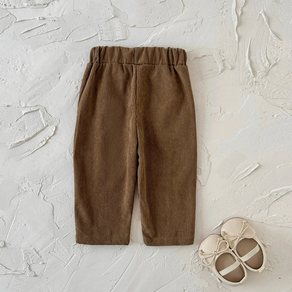 Floral Side Corduroy Pants