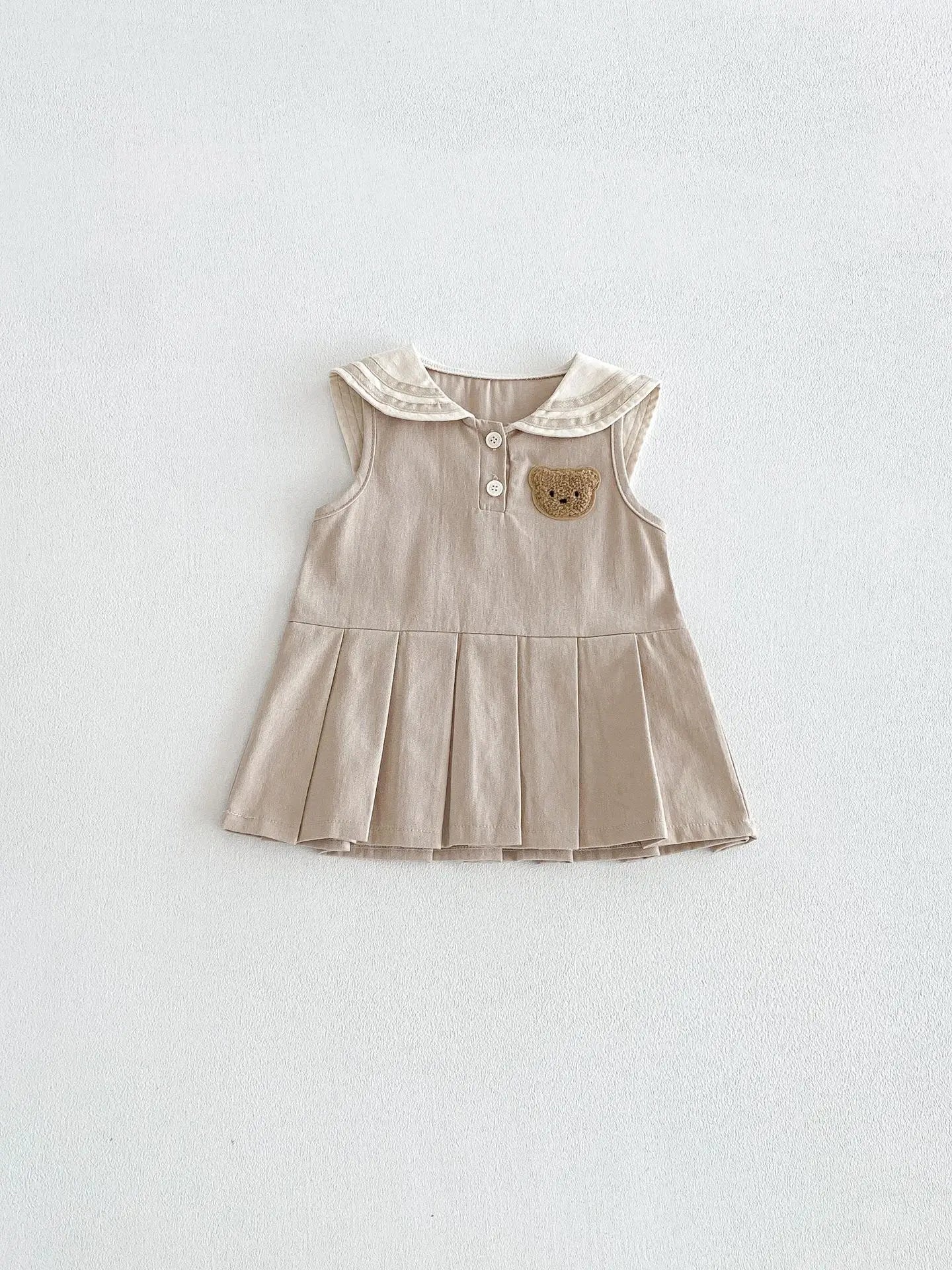 Preppy Sleeveless Bear Dress