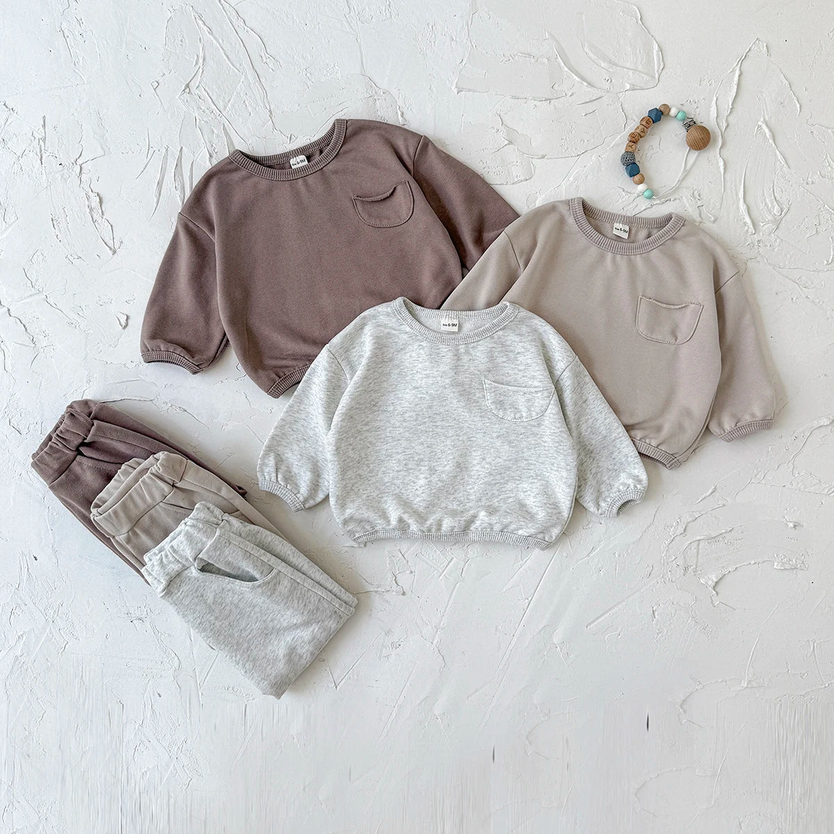 Pocketed Solid Jogger Set