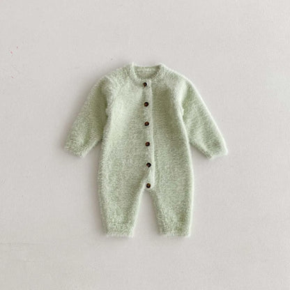 Cozy Plush Button Up Jumpsuit