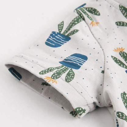 Cactus Print Summer Jumpsuit