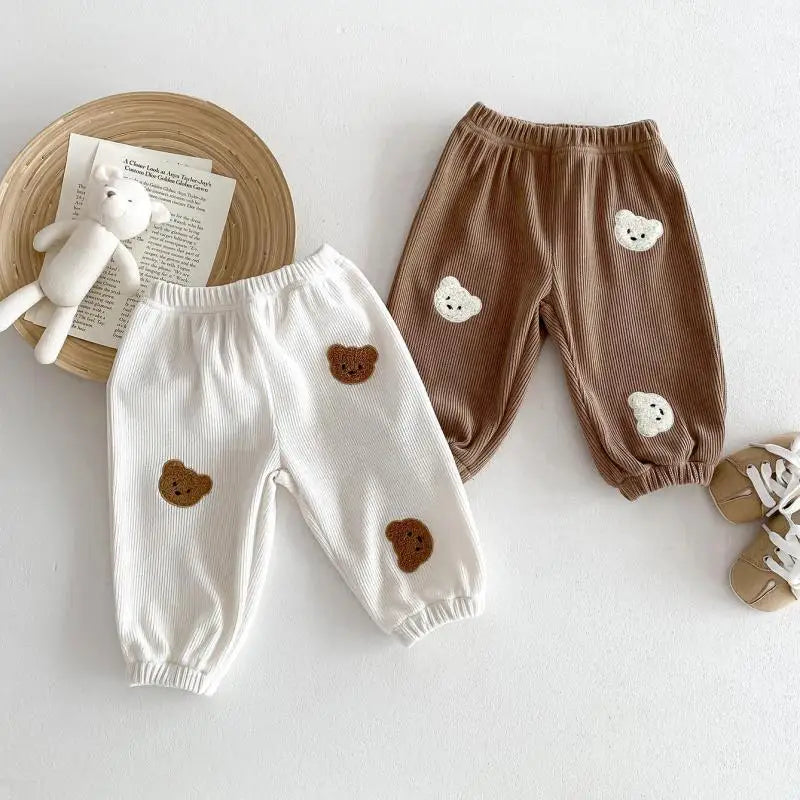 Teddy Bear Corduroy Jogger Pants