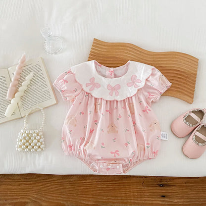 Bunny Rabbit Ribbon Romper