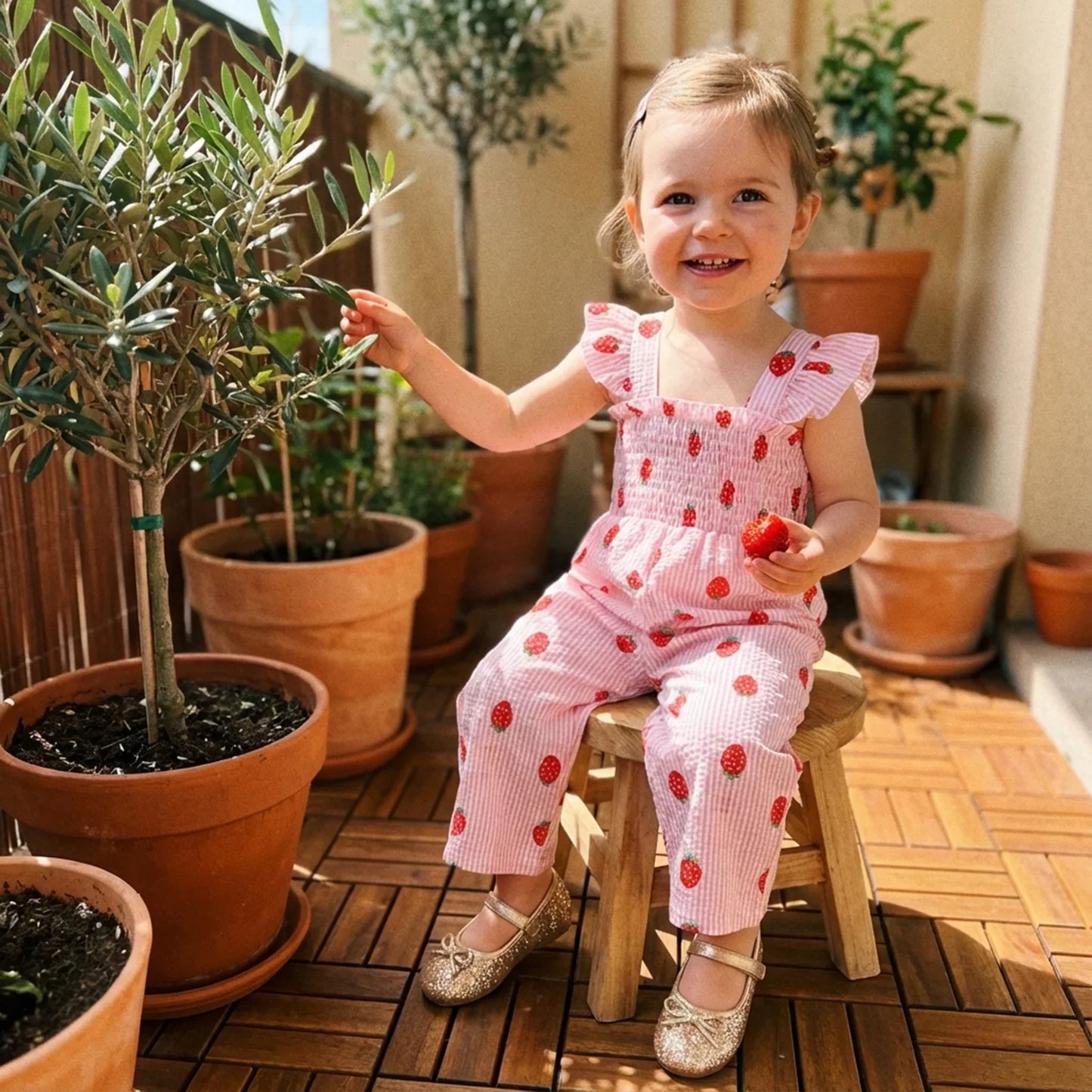 Sweet Strawberry Cherry Jumpsuit