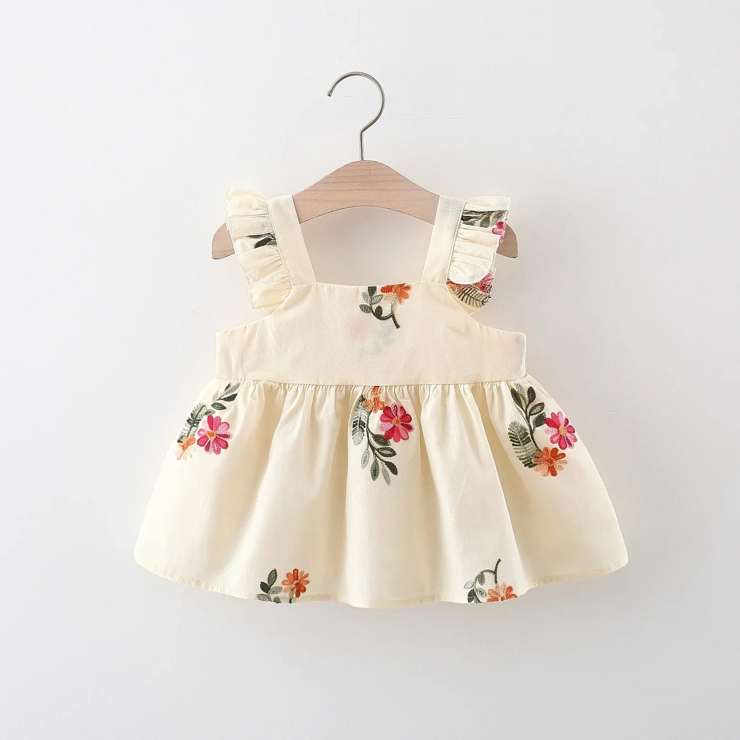 Floral Embroidered Sun Dress