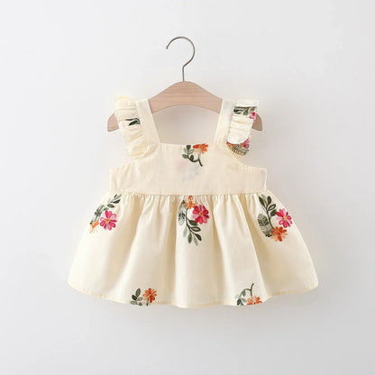 Floral Embroidered Sun Dress
