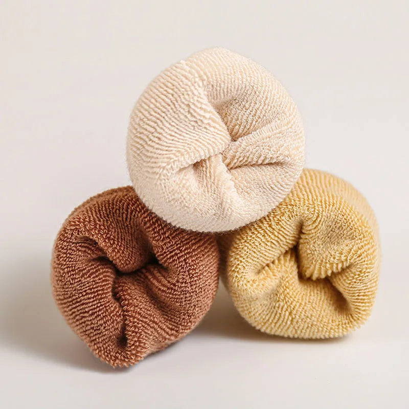 Fleece Lining Color Block Socks