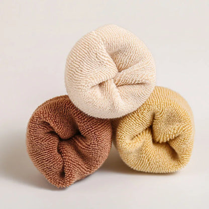 Fleece Lining Color Block Socks