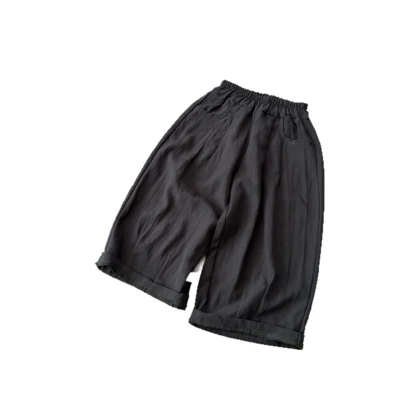 Cotton Linen Slacks Pants