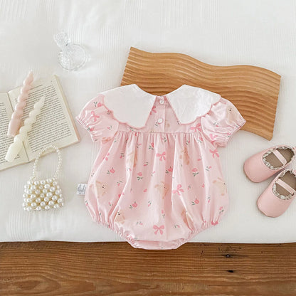 Bunny Rabbit Ribbon Romper