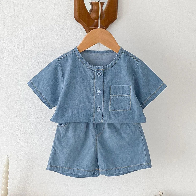 Denim Sibling Matching Outfits