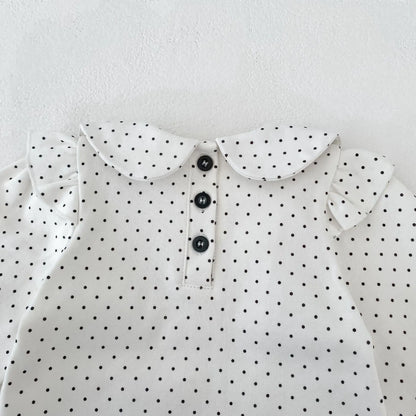 Polka Dot Top and Skirt Set
