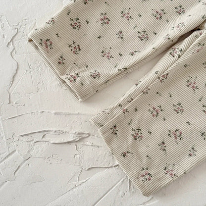 Floral Corduroy Dungarees Jumpsuit
