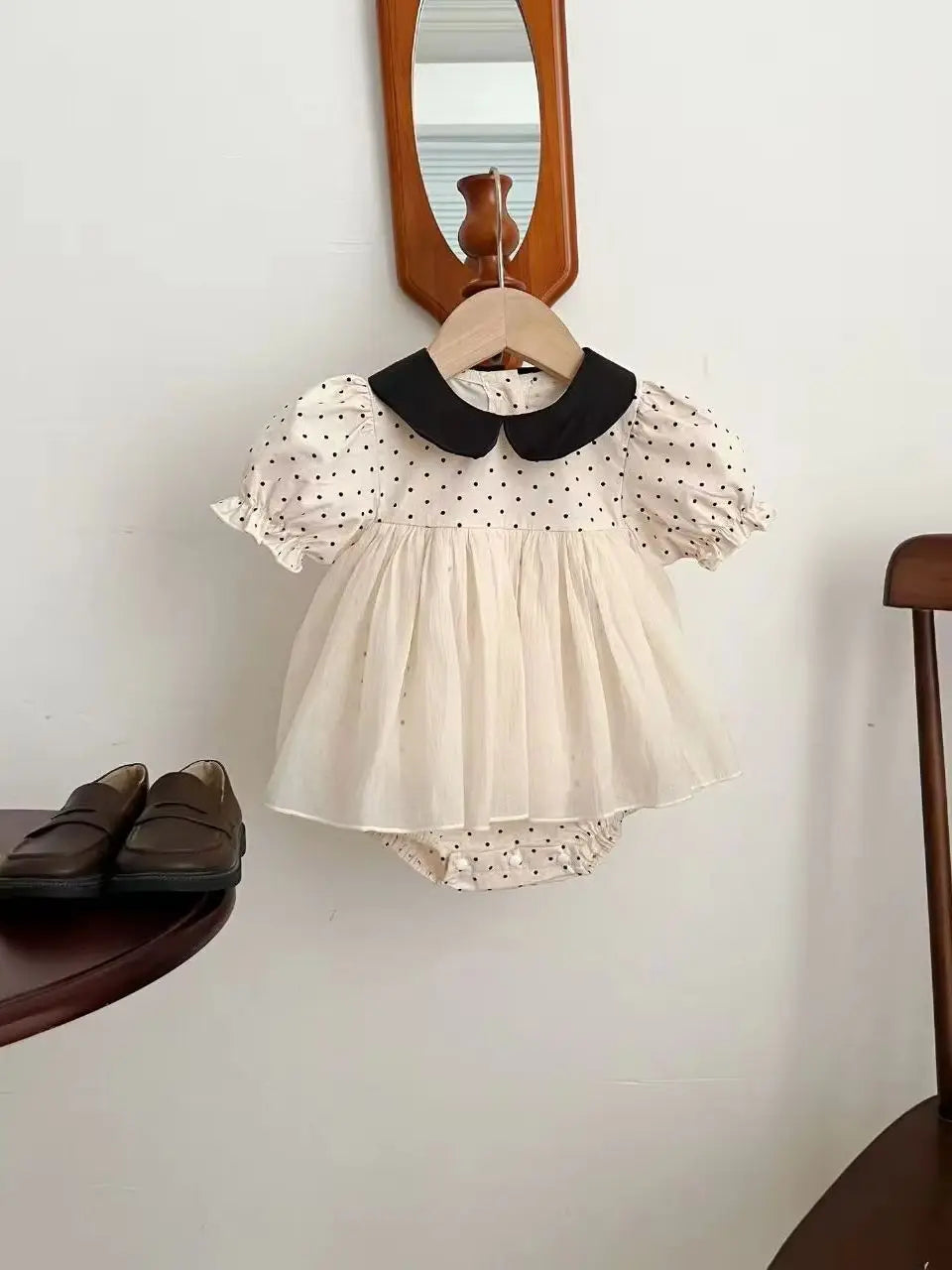 Polka Dot Romper Dress