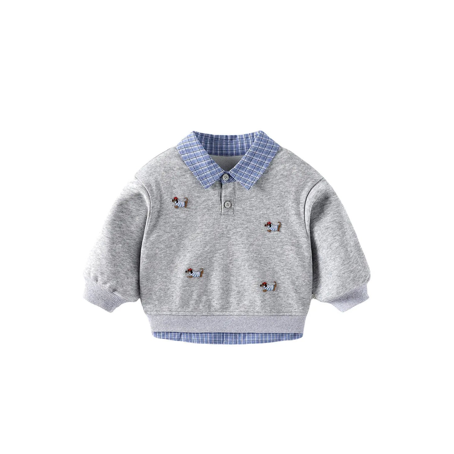 Faux Two-piece Pullover Sweater Top