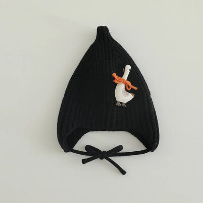 Knitted Swan Beanie Hat