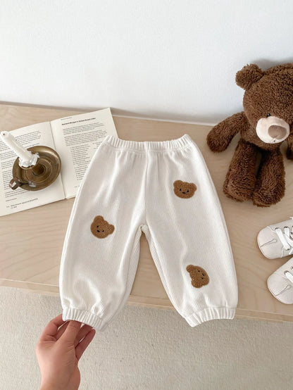 Teddy Bear Corduroy Jogger Pants