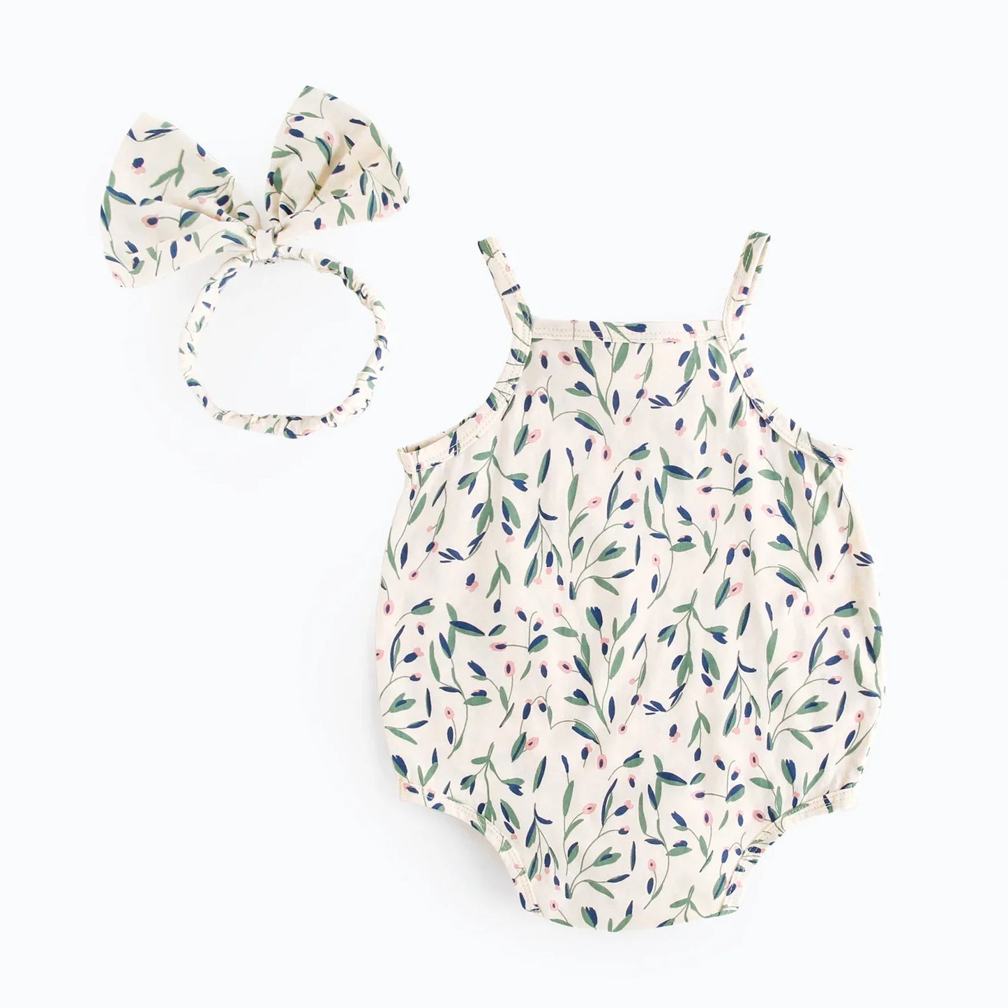Jasmine Floral Bodysuit with Headband