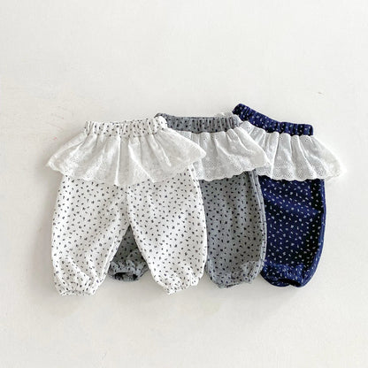 Lace Ruffle Lounge Pants