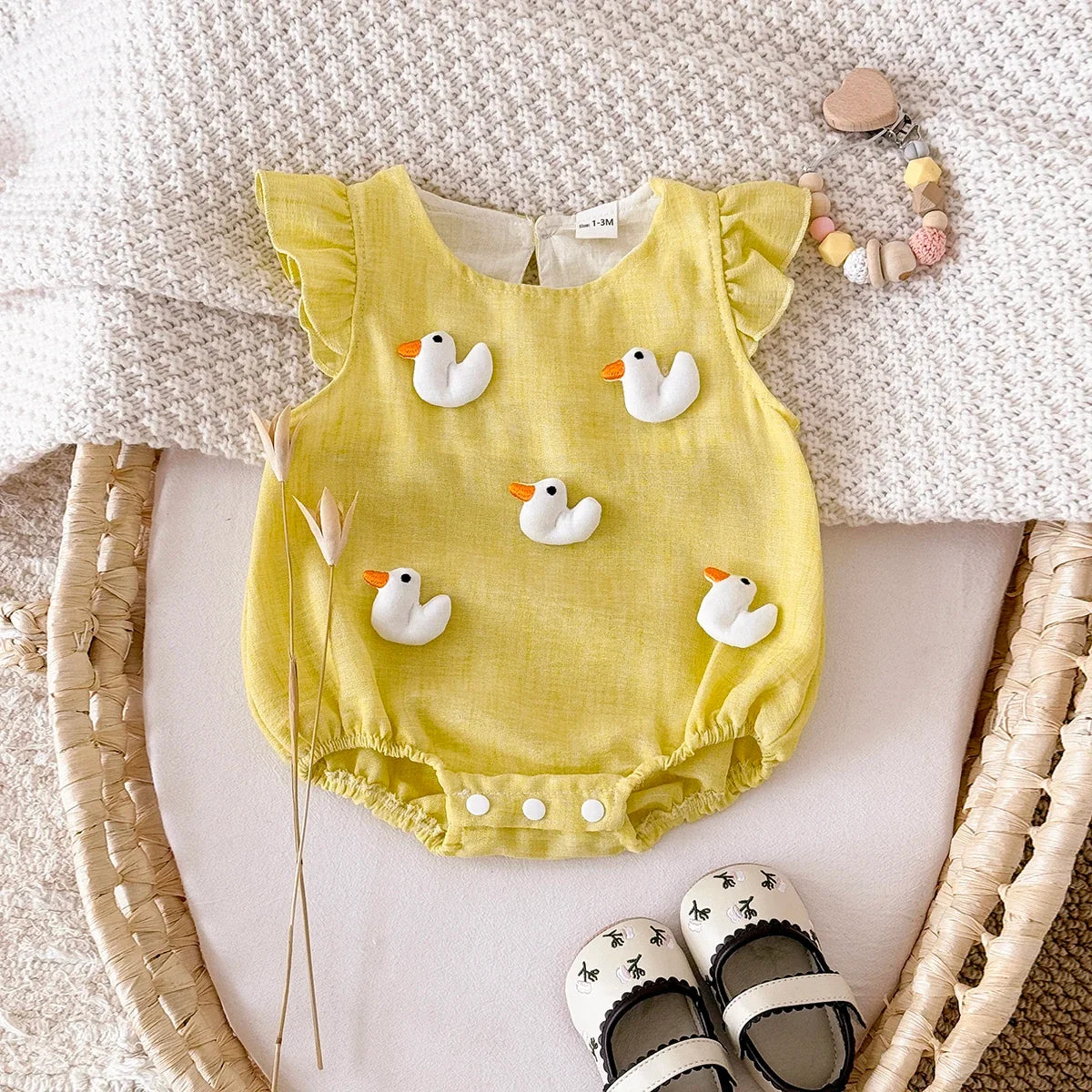 3D Love Duck Romper