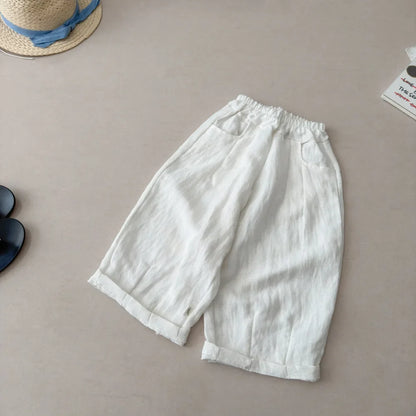 Cotton Linen Slacks Pants