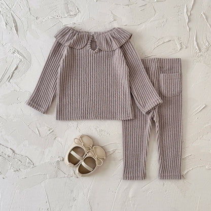 Jester Collar Solid Lounge Set