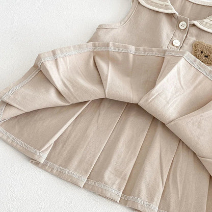 Preppy Sleeveless Bear Dress