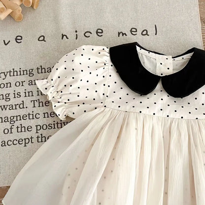 Polka Dot Romper Dress
