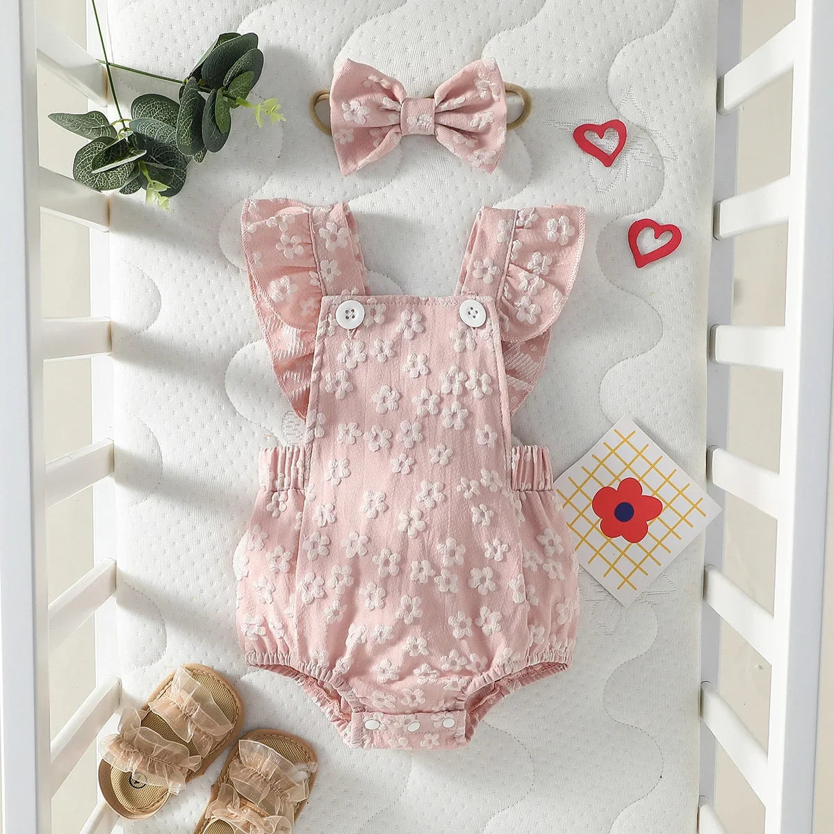 Flower Print Honey Jumpsuit Set