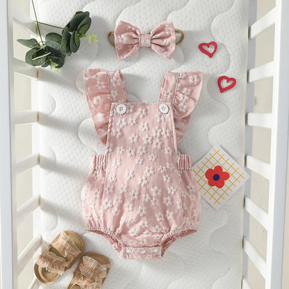 Flower Print Honey Jumpsuit Set