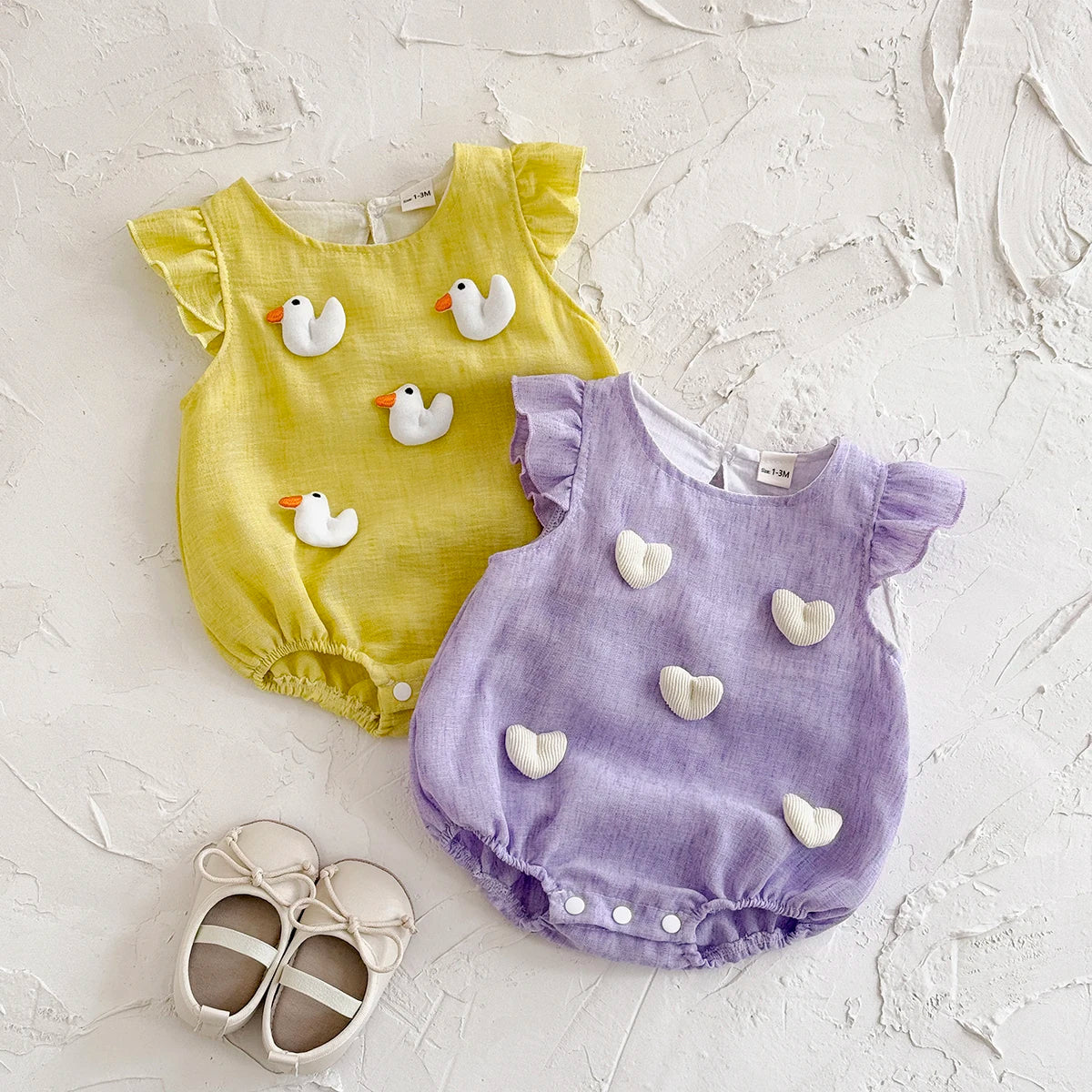 3D Love Duck Romper