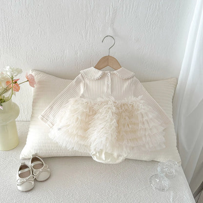 Banquet Ruffle Romper Dress