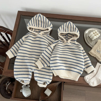 Stipe Knit Jumpsuit