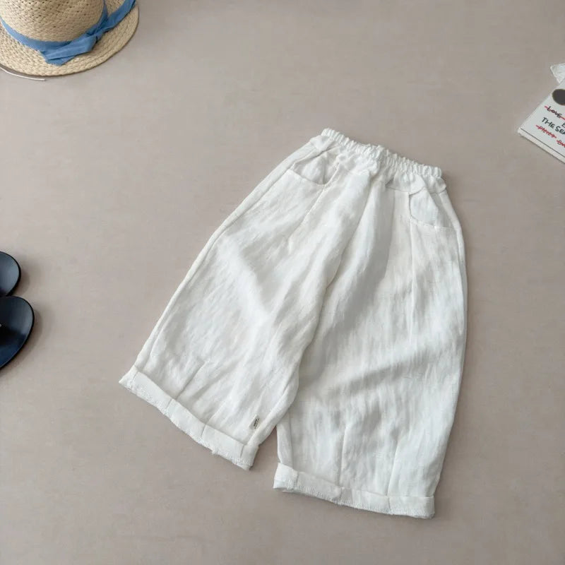 Cotton Linen Slacks Pants
