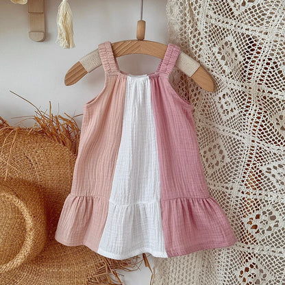 TriColor Cotton Dress