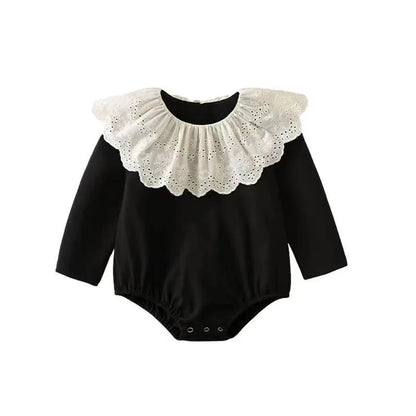 Eyelet Collar Romper
