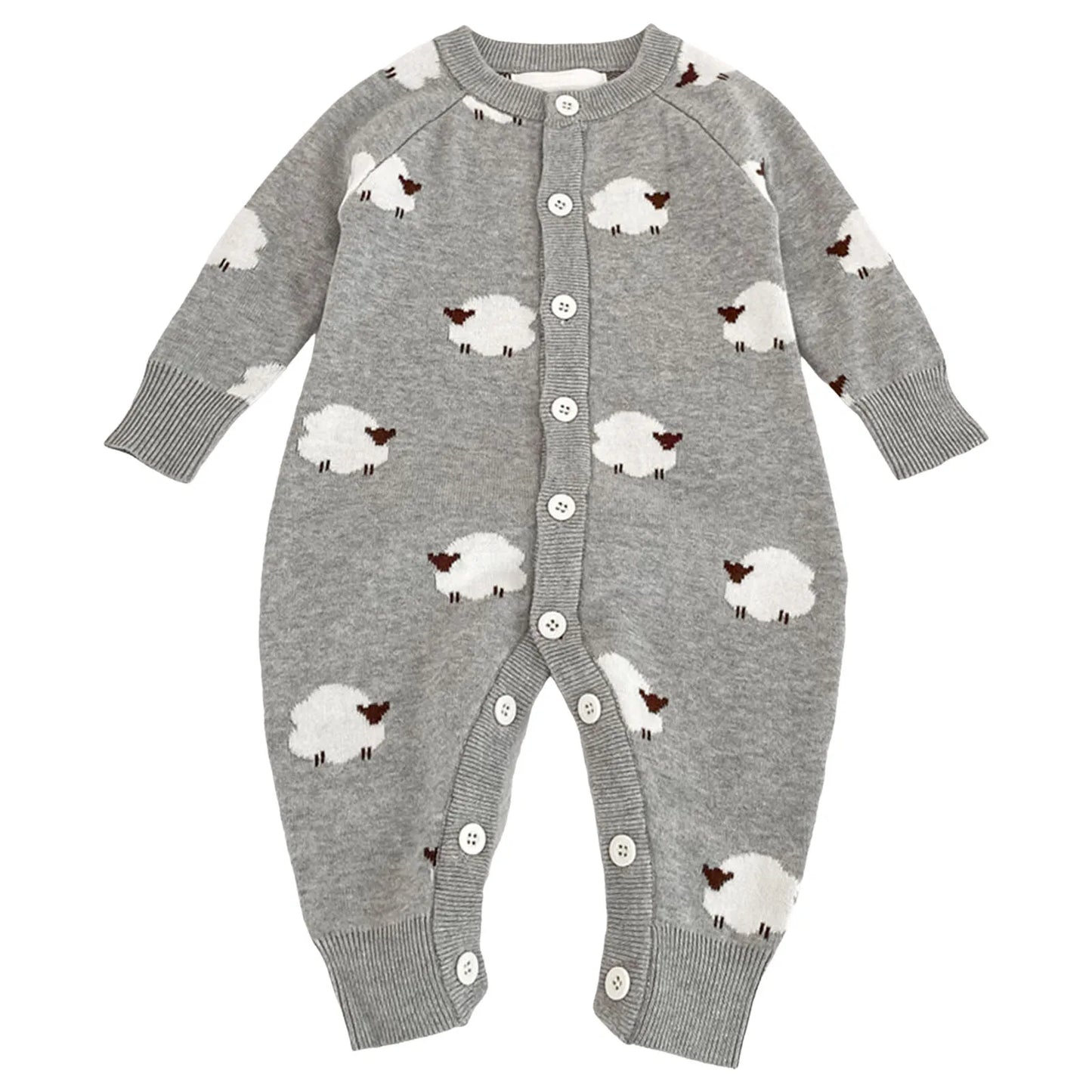 Knitted Sheep Romper